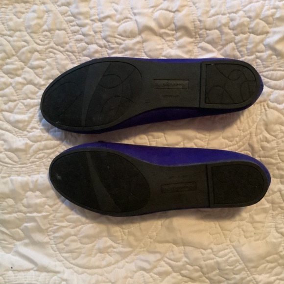 Blue suede flats 🥿 with gold buckle. - Picture 3 of 3